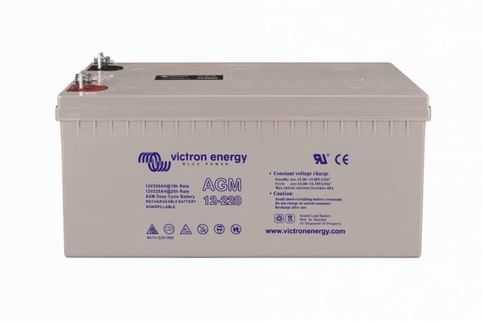 victron energy agm deep cycle battery (m8) 12v/220ah - imagine 5